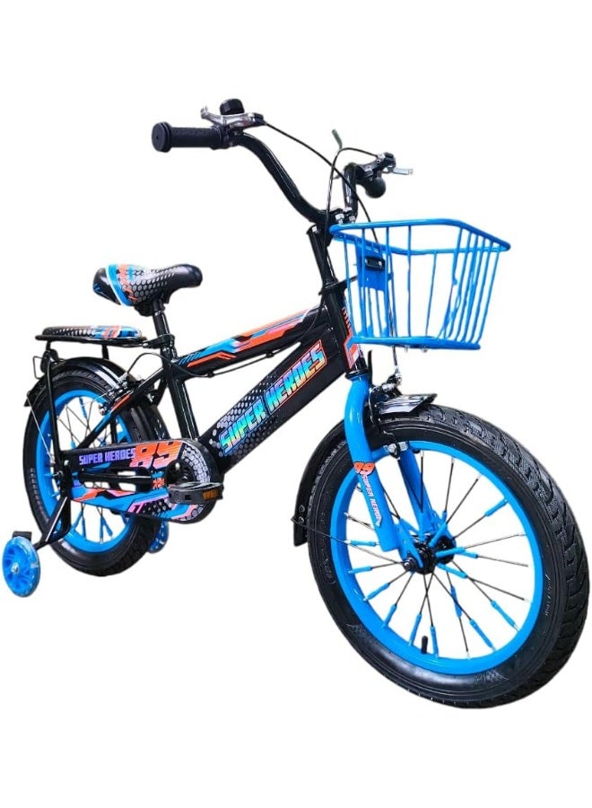 MOHAMED ABO ELGOUKH RF 16 Inch Kids Bike,Traing Wheels, Steel Frame, Disc Brake, Bicycle For Boys And Girls Age 4 To 7 Years - With Chain Guard And 1 Year Abo ElGoukh And Maxlerz Warranty (Yellow Color) - Image 1